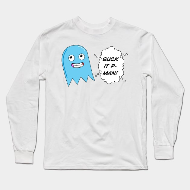 Anti-Authoritarian Inking Ghost Long Sleeve T-Shirt by junketpo